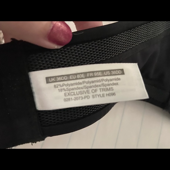 36DD strapless black bra - Picture 2 of 2